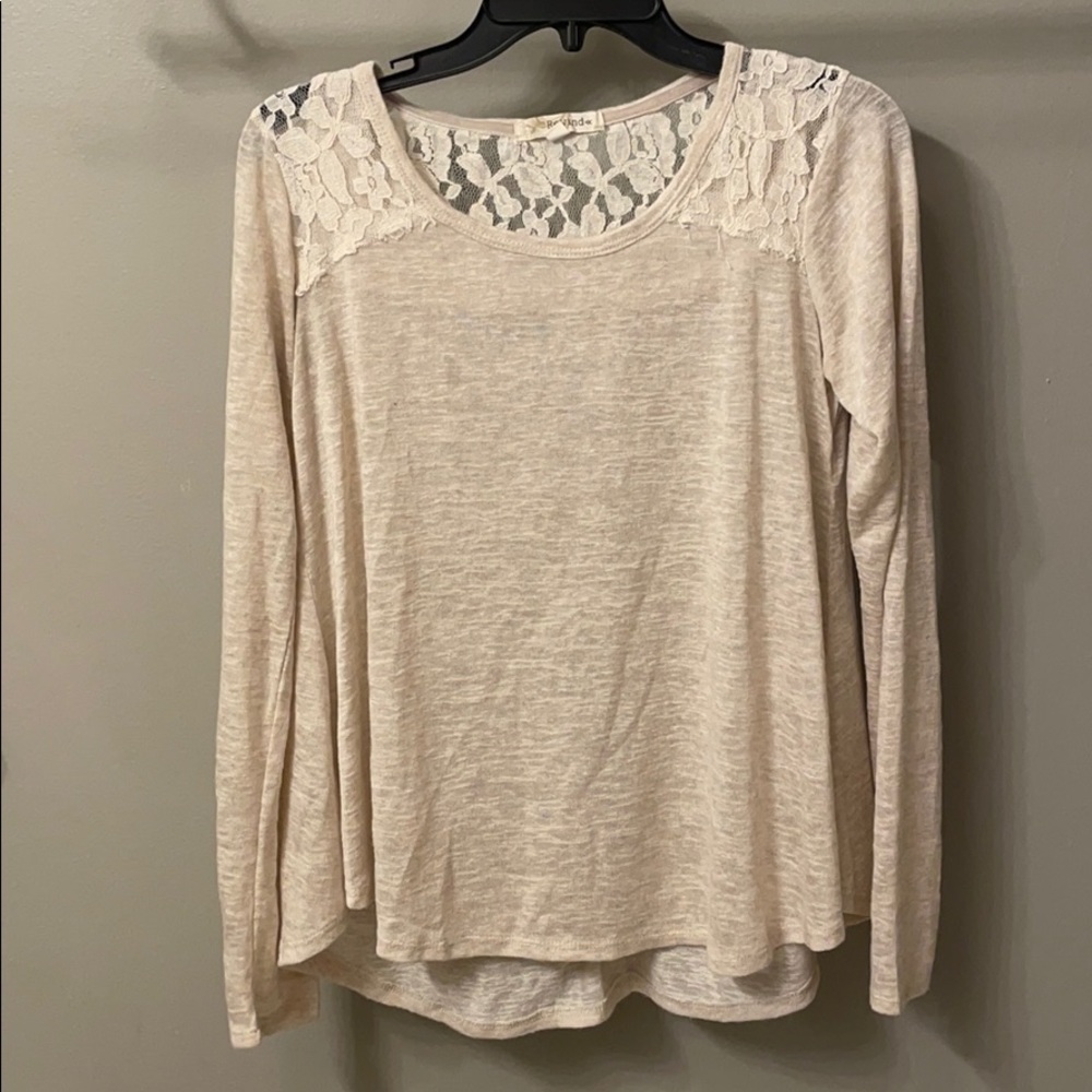 Juniors rewind long sleeve top